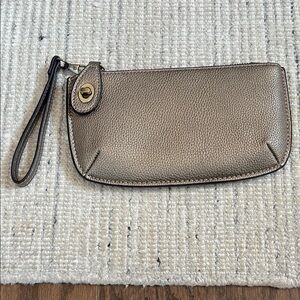Metallic Wristlet Clutch
